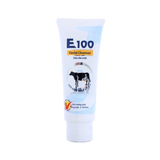 Sữa rửa mặt E100 Sữa bò tươi Dưỡng trắng 80ml
