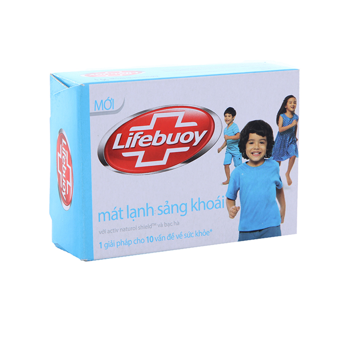 Xà bông cục Lifebuoy mát lạnh sảng khoái hộp 90g