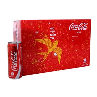 Coca Cola lon cao 330ml (24 lon)