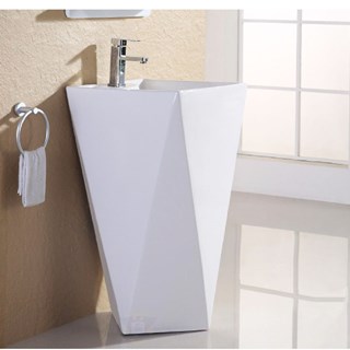 Lavabo trụ đứng kim cương NL-FL30