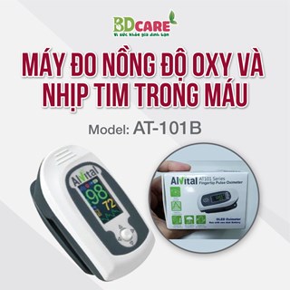 Máy đo nồng độ oxy máu và nhịp tim Alvital AT101B