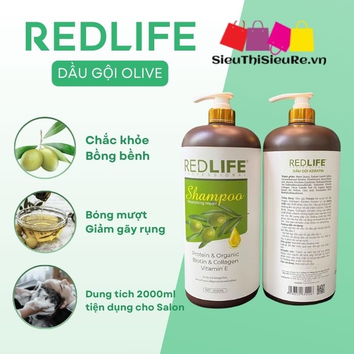 Dầu Gội Keratin REDLIFFE 2000ml