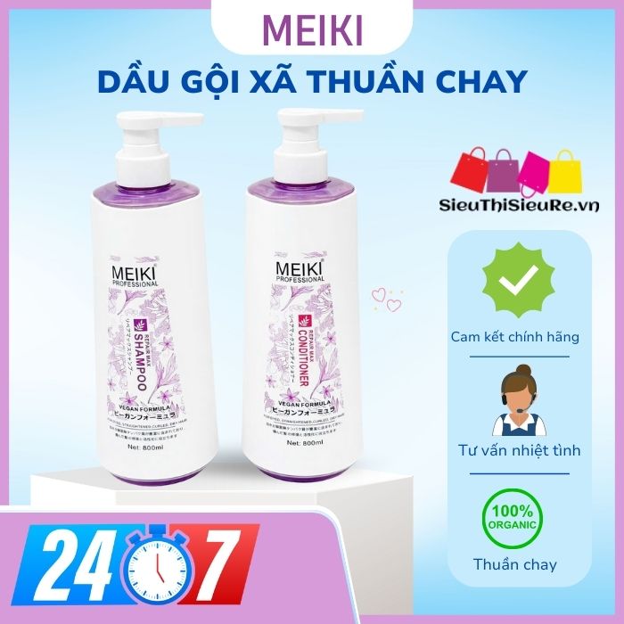 Dầu Gội Xã Thuần Chay MEIKI 800mlx2