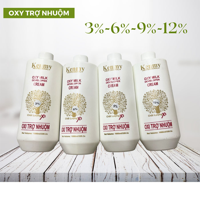 Oxy Thơm Sữa Trợ Nhuộm KENMY 1000ml