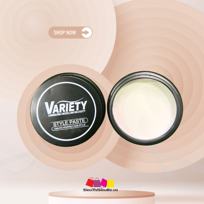 Sáp vuốt tóc nam VARIETY MATTE LASTING 100g Mùi hương nam tính, tạo kiểu dễ dàng, wax vuốt tóc tạo kiểu giữ nếp