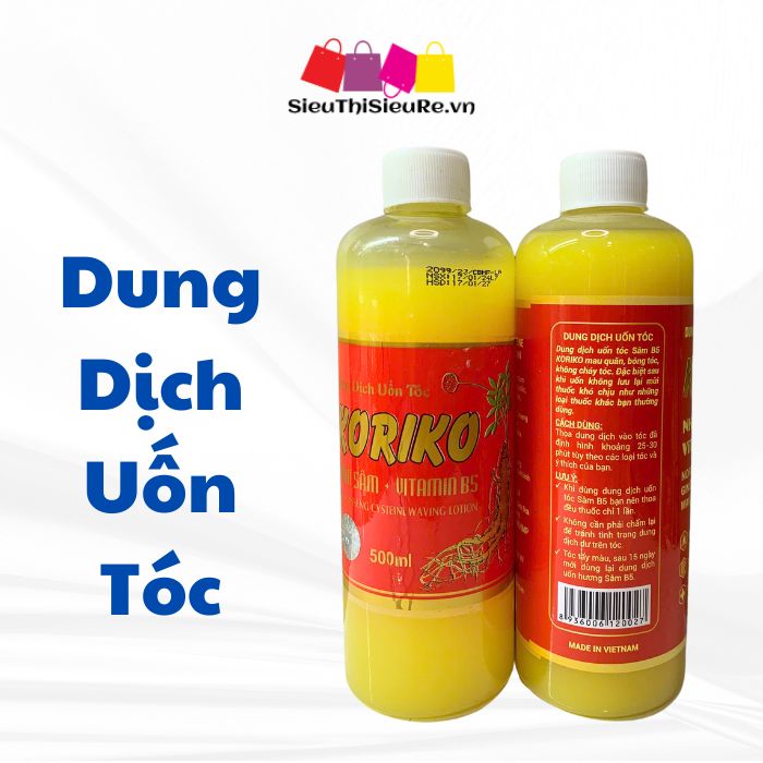 Dung dịch uốn tóc KORIKO mùi sâm 500ml