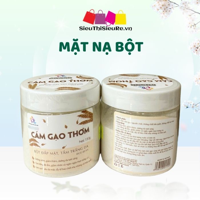 Mặt nạ bột trắng da Cám Gạo Thơm T&T BEAUTY 150g