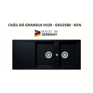 Chậu đá GRANSILK HS20 - GKD2S80 - ĐEN