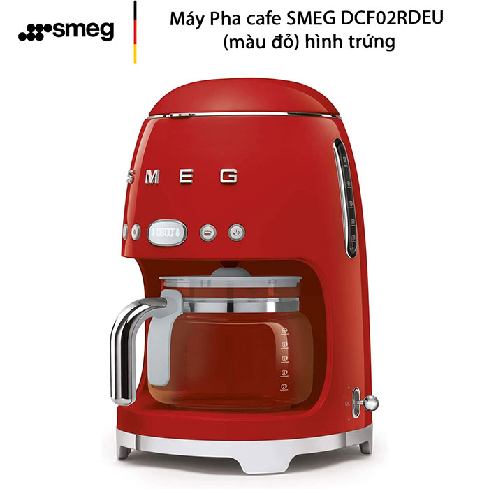 Máy Pha cafe SMEG DCF02RDEU hình trứng (màu đỏ)