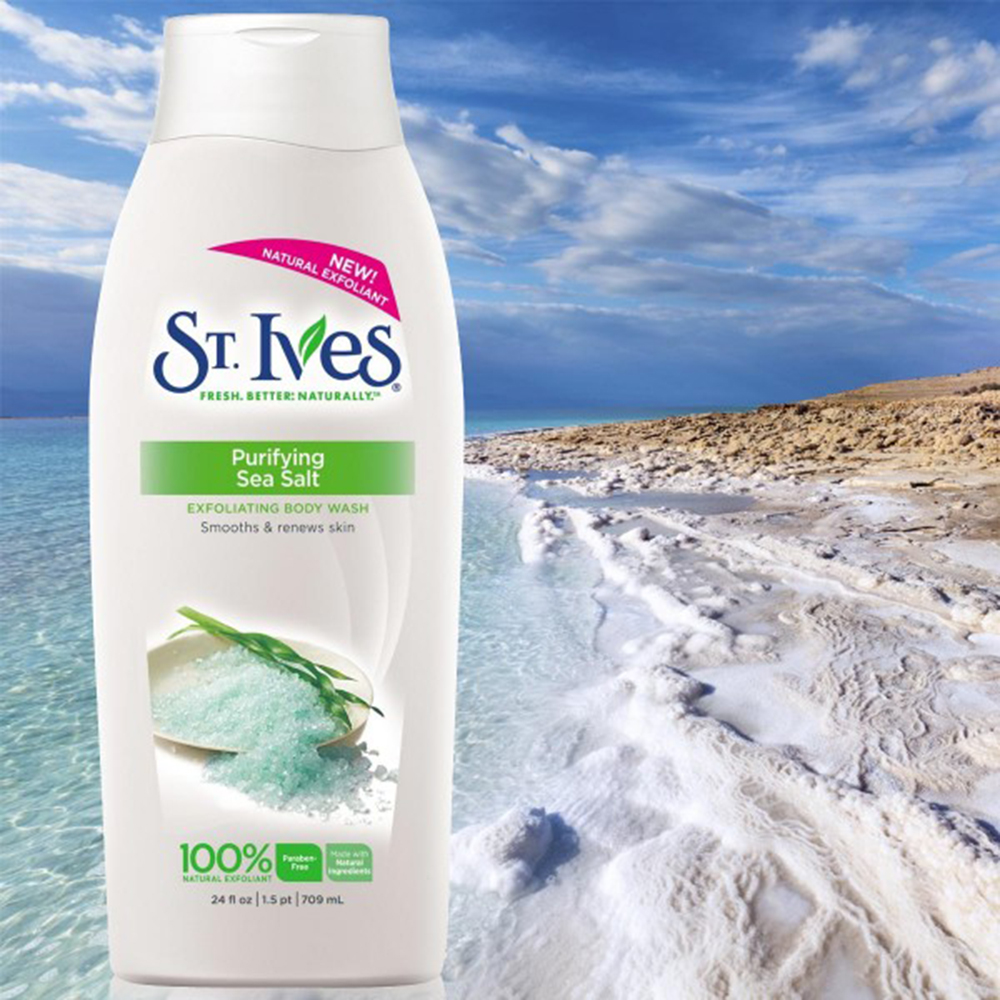 Sữa Tắm ST.Ives Muối Biển Tẩy Tế Bào Chết - 709ml