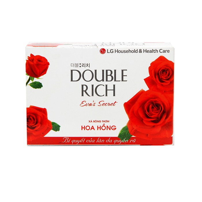 Xà bông cục Double Rich hương hoa hồng hộp 90g
