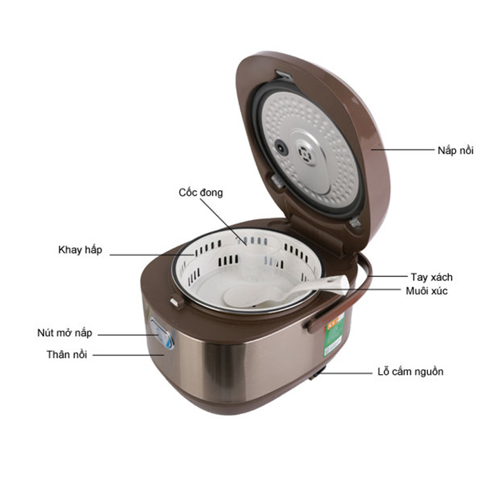 Nồi cơm điện tử Midea MB-FZ5021 (1,8 lít)